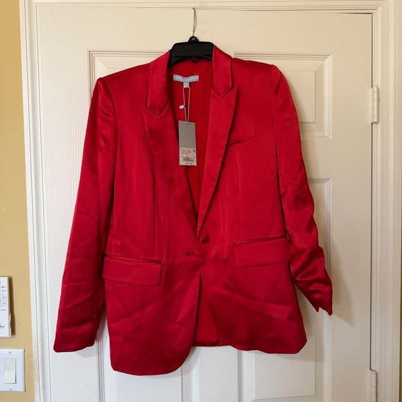 NWT Antonio Melani Bernadette Satin Women's Red Jacket Size 4 Formal Cocktail - Picture 11 of 14